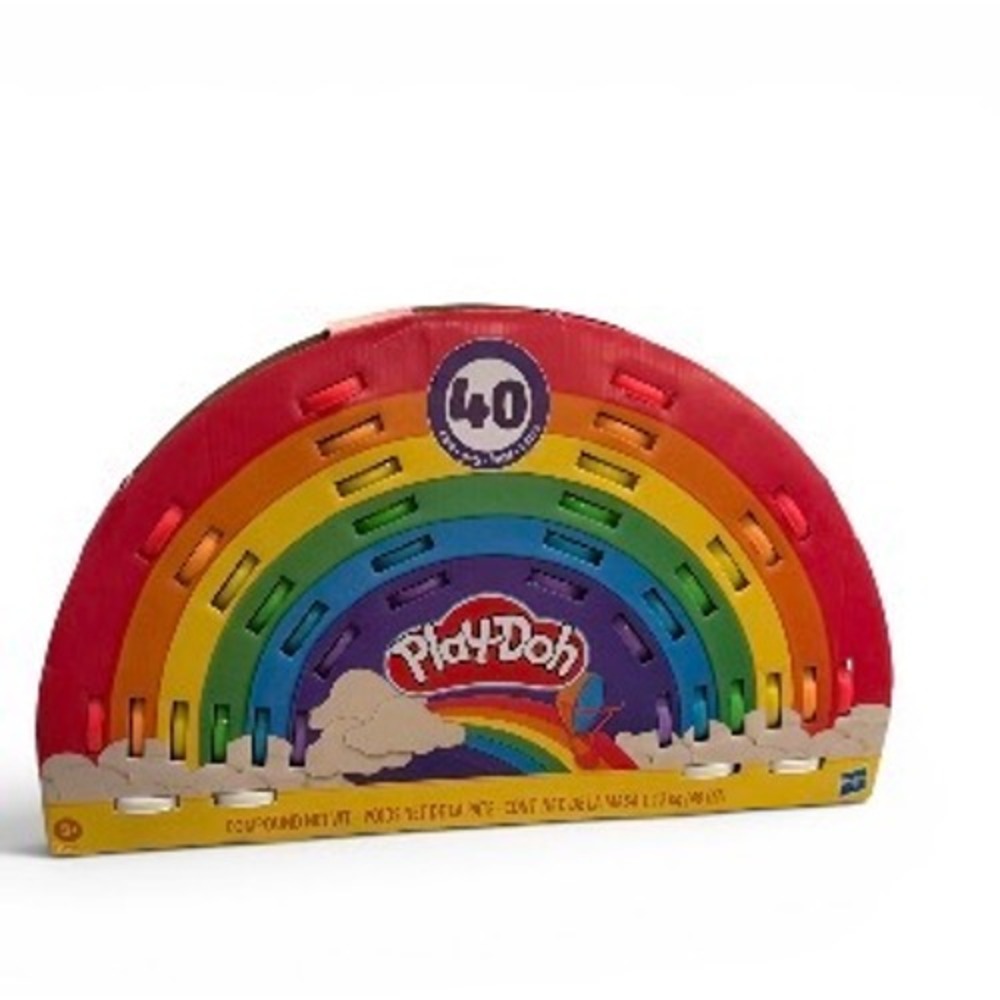 Play-Doh Rainbow 40-Pack Case of Colors Non-Toxic Modeling Compound